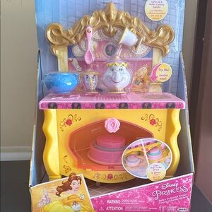 Disney Princess Belle's Enchanted Kitchen Playset with Pink and Gold